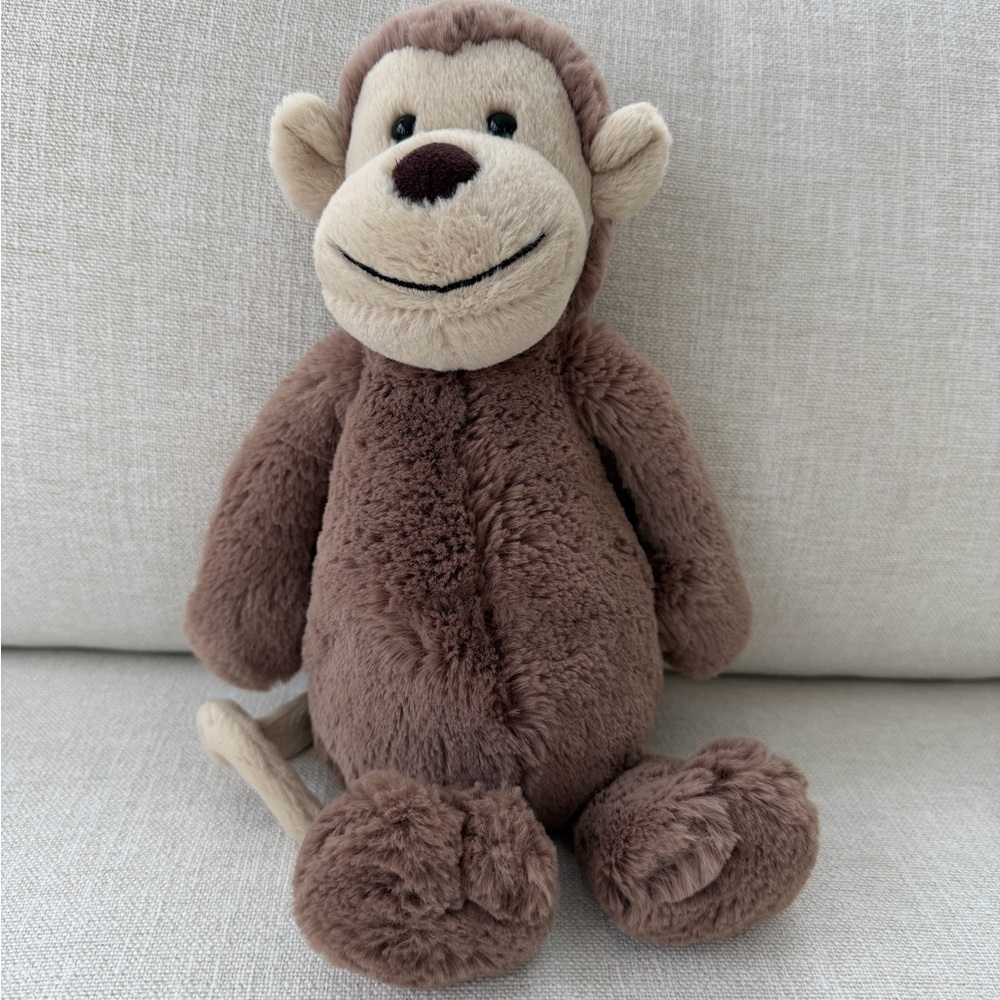 Brown Plush Monkey Toy